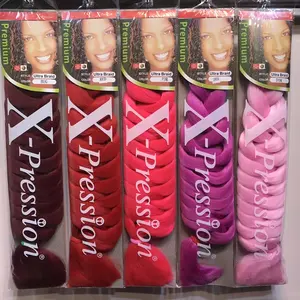 New Arrival Synthetic Braiding Hair Expression 165g 82 Inches Ombre pression Braiding Hair Jumbo Braid Pre Stretched