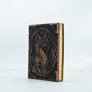 Libreta de Direcciones de Resina Hecha a Mano de Lujo Personalizada con Grabado de Dragón en Relieve, Grabado de Animales en 3D, Libreta Duradera A5 - Product Image 5