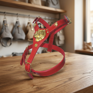 Luxury Leather Dog <b>Harness</b>-Personalized Eco-Friendly Design with Customized Colors and Buckle Closure Premium Comfort for Dogs - Product Image 3