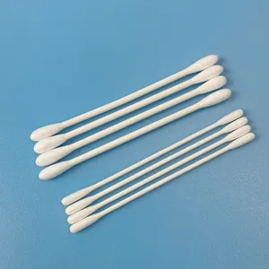 CA-002 ECO Biodegradable Double Round Ends Cotton Tip No Hairy Swab With High Quality