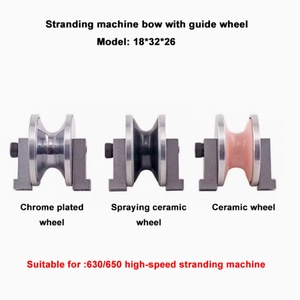 Piezas de Máquina de Trenzado: Polea Cromada/Recubierta de Cerámica/Cerámica Sólida con Soporte para Fijación de Arco, Distancia entre Orificios 18mm - Product Image 6