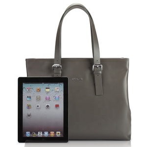 Lisse sacs fourre-tout tendance dongguan gris véritable fabriqué à la main en cuir de vache sacs à main de marque esé - Product Image 4