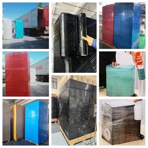 Màu Đen Tùy Chỉnh Nhựa Stretch <span class=keywords><strong>Wrap</strong></span> Phim 20 "1000ft 80 Đo Lưu Trữ Công Nghiệp Đóng Gói Pallet Bọc Phim Cho Di Chuyển Vận Chuyển - Product Image 5