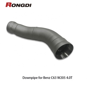 ท่อลดท่อไอเสียแบบตรงสำหรับ C63 Mercedes-Benz W205 4.0T ท่อเคลือบเซรามิกเคลือบประสิทธิภาพการทำงาน - Product Image 3