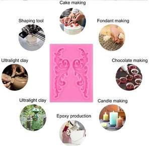 Garde <span class=keywords><strong>alimentaire</strong></span> différents modèles silicone <span class=keywords><strong>dentelle</strong></span> moules Curlicues Fondant Silicone moules pour bricolage cuisson gâteau bonbons décoration <span class=keywords><strong>moule</strong></span> - Product Image 4