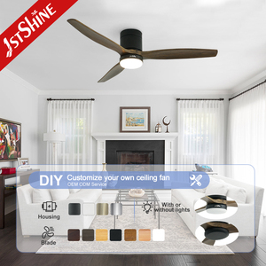 Ventilateur de plafond 1stshine, prix compétitif, économie d'énergie, montage encastré, 2 en 1 avec ou sans éclairage - Product Image 4