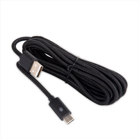 Ancreu Dobe Original Câble de chargement de données USB Type-C de 3 mètres pour PS5 /Nintendo Switch Voyant LED