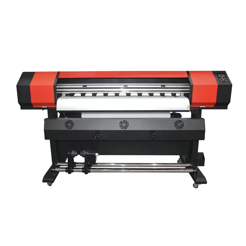 Kosten günstige Druckmaschine UV 2,5 m 10 Fuß/1,8 m UV-Rolle-zu-Rolle-Drucker mit 2 Stück XP600/XP11-Druckkopf CMYKWW