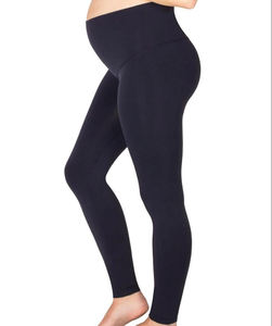 Comodidad personalizada, ropa de gimnasio de maternidad, mallas activas de tiro alto, <span class=keywords><strong>cobertura</strong></span> total <span class=keywords><strong>para</strong></span> <span class=keywords><strong>embarazadas</strong></span>, pantalones de yoga con bolsillo <span class=keywords><strong>para</strong></span> teléfono - Product Image 4