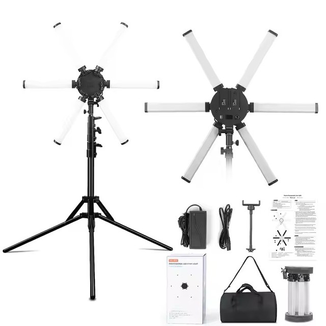 Portable 26-Inch Small Six-Tube LED Fill Light Outdoor Shooting Equipment for Beauty Live Photography Consumer Electronics