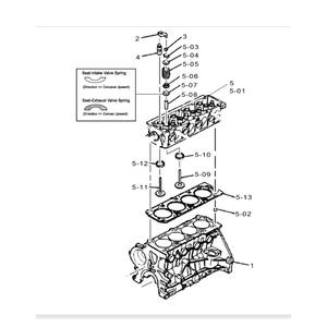 Soupape d'échappement du moteur de chariot élévateur Daewoo Doosan G20G G25G G30G, nouvelle pièce de rechange A40113641 - Product Image 2