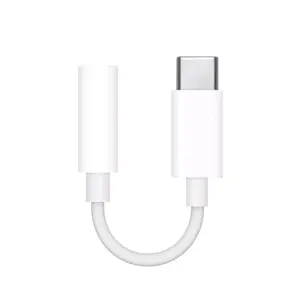 לבן דיגיטלי Usb c כדי 3.5mm usb סוג c מתאם ממיר