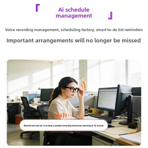 Lunettes Intelligentes IA 1300W 13MP HD pour Streaming <span class=keywords><strong>en</strong></span> Direct <span class=keywords><strong>en</strong></span> <span class=keywords><strong>Ligne</strong></span>, Contrôle Tactile, Réseau Autonome <span class=keywords><strong>en</strong></span> un Clic, Temps Réel - Product Image 4