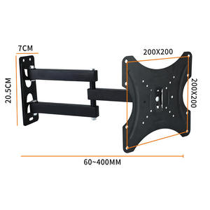 200x200 VESA <strong>TV</strong> <strong>Wall</strong> Mount Articulating <strong>TV</strong> StandSwivel and Tilt <strong>TV</strong> <strong>Bracket</strong> for 17 to <strong>42</strong> <strong>Inch</strong> up to 77 Lbs - Product Image 6