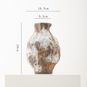 Stile cinese Wabi Sabi Sabi grande vaso in <span class=keywords><strong>ceramica</strong></span> di fascia alta per soggiorno decorazione di vaso ornamentale vaso di fiori - Product Image 6