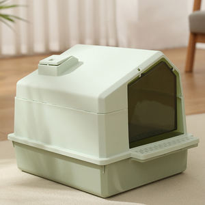 Gran oferta de <span class=keywords><strong>Amazon</strong></span>, nuevos suministros para mascotas, inodoro grande desmontable completamente cerrado para gatos con caja de arena para gatos con puerta - Product Image 2