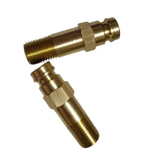 Hot selling injection mold tools quick coupled male threaded Extension hexagon hose clamp nipple brass connector fitting