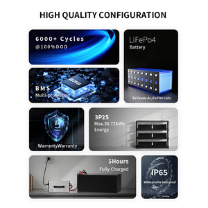 CYCLENPO-LiFepo4 24V 200AH 深循环锂离子电池组，具有<span class=keywords><strong>3</strong></span>年保修和3000+次循环，适用于太阳能存储 - Product Image 6