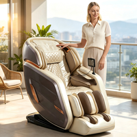 Fournisseur de fauteuils de massage inclinables personnalisables pour commandes en gros, fauteuil de massage intégral avec LED et commande vocale intelligente IA
