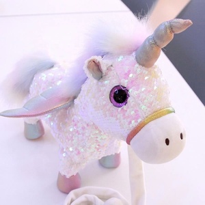 Con musica di canto giocattolo elettrico di peluche morbido per bambini giocattoli educativi farciti giocattolo elettronico ambulante divertente per bambini - Product Image 3