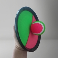 SCVIBE Catch Ball-5 Ensemble de jeu de balle d'exercice portable avec raquettes collantes pour la plage, les activités de plein air et le plaisir familial en été, en plastique, 18 cm