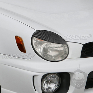 ฝาครอบตกแต่งไฟหน้ารถยนต์คาร์บอนไฟเบอร์ 2 ชิ้น สำหรับ Subaru Impreza WRX STI ปี 2002-2003 สติ๊กเกอร์ติดรถยนต์ ฝาครอบตกแต่งไฟหน้า - Product Image 6