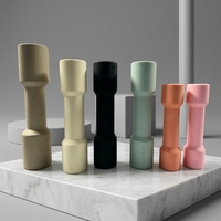 Haltères en silicone écologiques ergonomiques pour femmes, haltères de musculation à domicile, studio, yoga, pilates, entraînement, 1-5 kg