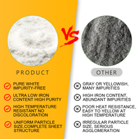 Poudre de mica synthétique blanche professionnelle ultra fine, fluorophlogopite synthétique pour ingrédients cosmétiques et usage en laboratoire