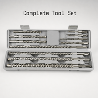 Jeu de forets pour marteau perforateur SDS Plus, 11 pièces, forets pour béton, 5-20 mm, forets pour marteau rotatif, 460 mm de long, pour la construction