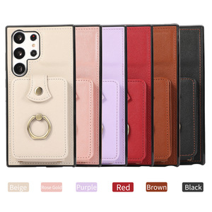 Funda de Cuero Vintage con Soporte para Teléfono Móvil <span class=keywords><strong>Samsung</strong></span> 23 Plus 24 25 Ultra FE, Estilo Cartera, con Ranuras para Tarjetas, Carcasa Protectora Antigolpes - Product Image 6