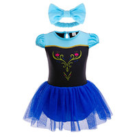 Robe tutu de ballet pour filles, costume de danse pour enfants pour les spectacles sur scène et la pratique quotidienne, costume de princesse Elsa pour Halloween en coton