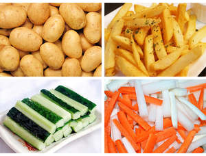 Máquina Industrial para Cortar Frutas y Verduras con Motor de Acero Inoxidable, Potencia Personalizable para Patatas Fritas y en Rodajas - Product Image 3