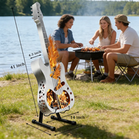 Nouvelle Brasero Portable en Acier Inoxydable Anti-Fumée pour Bois, avec Support et Sac de Transport, pour Camping, Fêtes et Terrasses, Fabriqué en Chine ZZ
