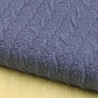 Tissu extensible jacquard tricoté rayé en Spandex/Polyester, résistant aux plis, pour vêtements de sport garçons et filles, T-shirts, Taille M