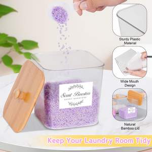 Paquete de 3 Organizadores de Plástico Grandes para Lavandería, Almacenamiento de Detergente, Organización y Contenedores con Tapas - Product Image 4