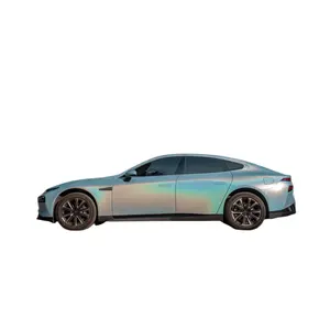 Film pelindung mobil kedap air laser warna-warni PVC performa tinggi pembungkus Film warna mobil