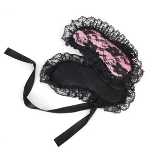 Antifaz de encaje negro ovalado, accesorios de coqueteo para mujeres, accesorios íntimos - Product Image 1