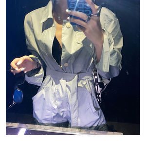 OEM Sportswear Fashion Style grigio manica lunga Cool Girl pagliaccetto <span class=keywords><strong>1</strong></span> pezzo tuta donna un pezzo Set <span class=keywords><strong>abbigliamento</strong></span> donna - Product Image 6