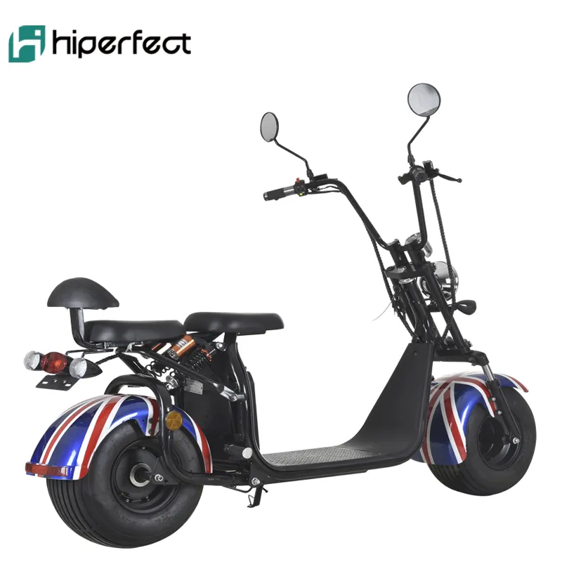 2 Grote Wielen 2 Zetels Grote Vet Band 1000W 1500W 2000W 48V 60 V Stad Coco, elektrische Scooter