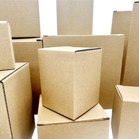 Wholesale of Ready-made Kraft Paper Boxes with Detachable Bottoms, Packaging Box Printing, Three-layer Corrugated Paper Boxes