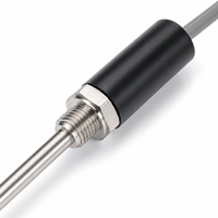 PT100 RTD Temperature Sensor 3 Wire High Precision WZP Stainless Steel Probe Thread Mounted for Industrial Pipeline Water Tank