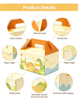 Boîte à macarons personnalisée, pliable, avec fermeture magnétique, écologique, en matériaux recyclés, portable, pour la pâtisserie, boîte à biscuits, boîte à cadeaux, mignonne