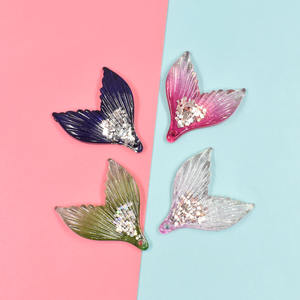 Nuevos Accesorios de Manualidades con Brillantina, Cabujones de Resina con Diseño de Cola de Sirena para Manualidades - Product Image 2