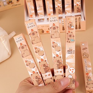 Caja Sorpresa de Papelería Infantil <span class=keywords><strong>con</strong></span> Bolígrafo de Clic de Diseño de Capibara Adorable y de Alta Apariencia, Caja Ciega de Dibujos Animados para Estudiantes - Product Image 3