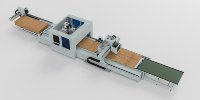 Machine à bois tout-en-un haute vitesse pour perçage et découpe double face, pour la production de MDF, produit automatique de haute précision