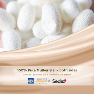 Vente en gros de haute qualité personnalisé 22MM soie de mûrier pure taie d'oreiller couverture Satin soie taie d'oreiller pour cheveux et peau - Product Image 6