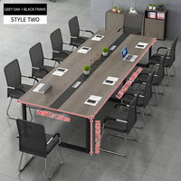 Table longue simple et moderne pour bureau, combinaison table et chaise, table de conférence, poste de travail, station de formation du personnel