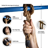 Poignées de traction Wellshow Sport pour renforcer la force et l'endurance de la préhension – Accessoire de fitness polyvalent pour haltères et barres