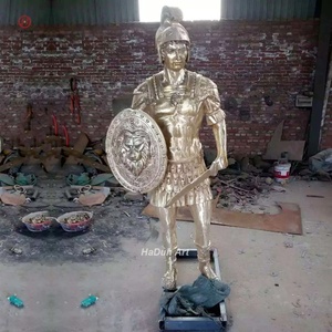 Artisanat en métal fait main personnalisé Figure Sculpture Bronze Laiton Soldat romain Statues à <span class=keywords><strong>vendre</strong></span> - Product Image 3