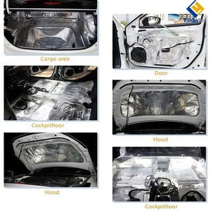 10mm d'épaisseur insonorisant isolation de <span class=keywords><strong>voiture</strong></span> bouclier <span class=keywords><strong>thermique</strong></span> automobile tapis auto-adhésif avec <span class=keywords><strong>rouleau</strong></span> de roue - Product Image 5
